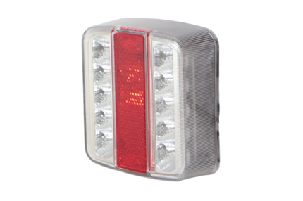 Cantonal Achterlicht - Cantonal LED - rechts - 100x100x35 mm - klein formaat