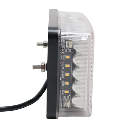 Cantonal Achterlicht - Cantonal LED - rechts - 228x106x55 mm - losse draad aansluiting - alle functies