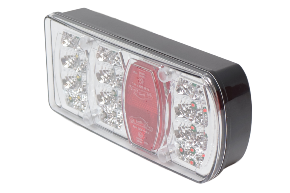Cantonal Achterlicht - Cantonal LED - rechts - 5-polige connector - 228x100x53 mm