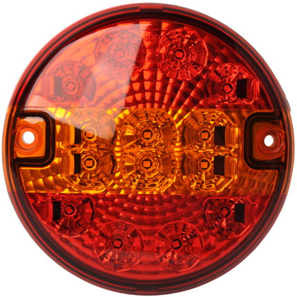 Cantonal Achterlicht - Cantonal LED - rond plat - 140x35 mm - losse draad aansluiting