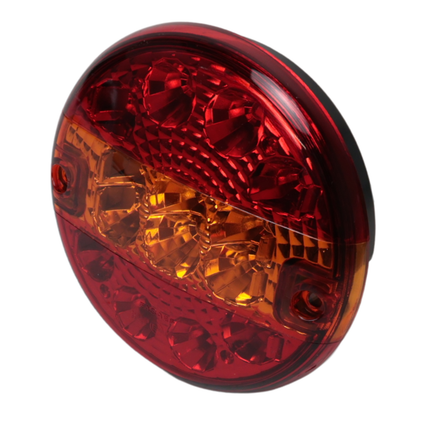 Cantonal Achterlicht - Cantonal LED - rond plat - 140x35 mm - losse draad aansluiting