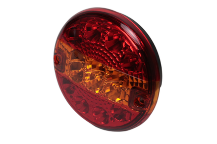 Cantonal Achterlicht - Cantonal LED - rond plat - 140x35 mm - losse draad aansluiting