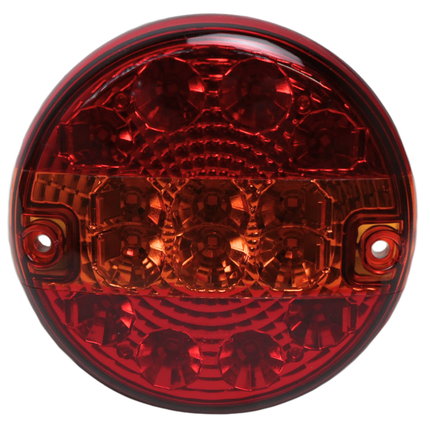 Cantonal Achterlicht - Cantonal LED - rond plat - 140x35 mm - losse draad aansluiting