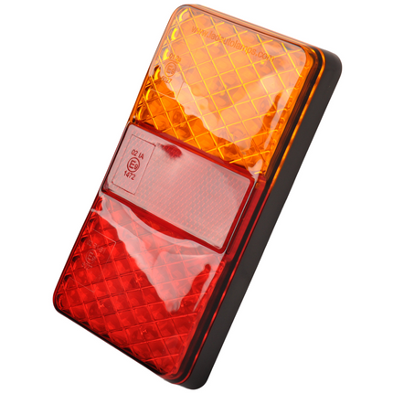 Cantonal Achterlicht - Cantonal - verticaal - 80x150x24 mm - 3 functies