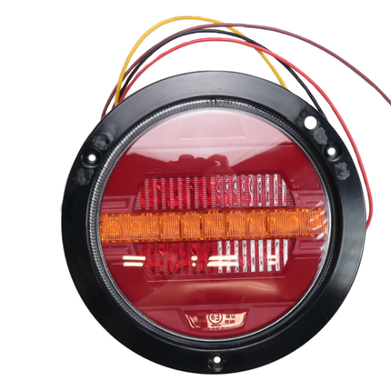 Cantonal Achterlicht - Cantonal - verzonken chroom - 155,4x42,7 mm
