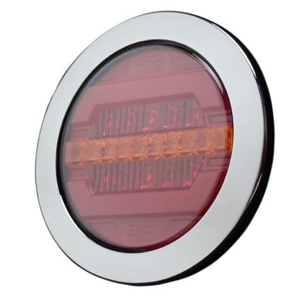 Cantonal Achterlicht - Cantonal - verzonken chroom - 155,4x42,7 mm