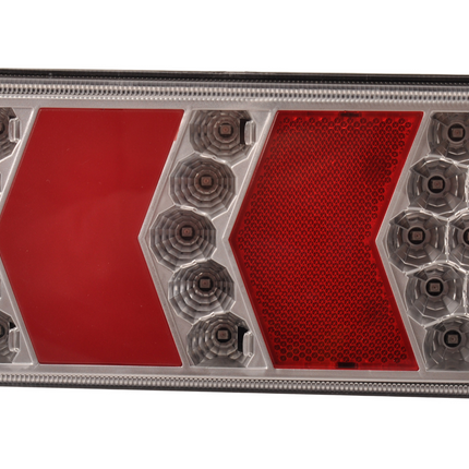 Cantonal Achterlicht - Glotrac - LED - links - 230x105x40 mm - inclusief mistlamp en reflector