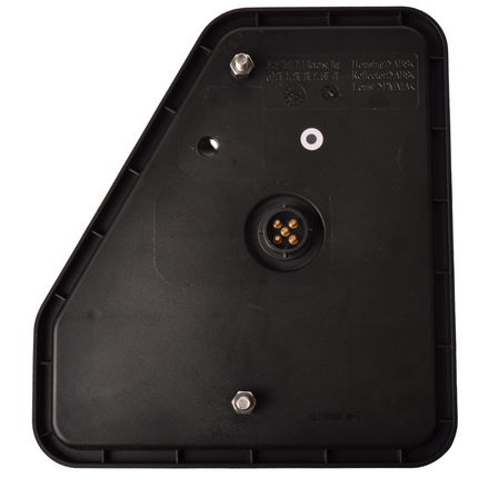 Cantonal Achterlicht - Glotrac - LED - rechts - 208x188x40 mm - inclusief achteruitrijverlichting en driehoekreflector