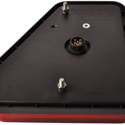 Cantonal Achterlicht - Glotrac - LED - rechts - 208x188x40 mm - inclusief achteruitrijverlichting en driehoekreflector