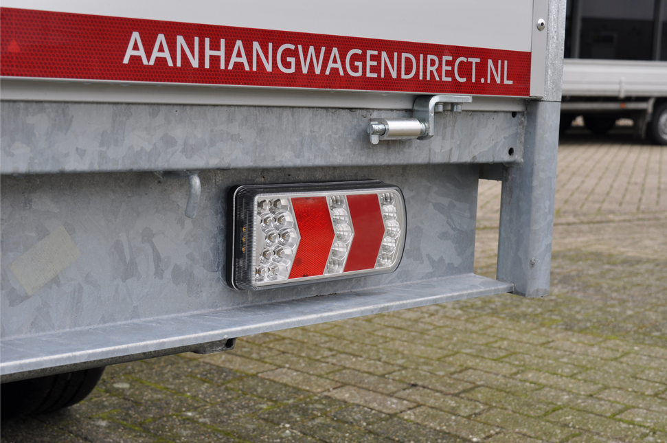 Cantonal Achterlicht - Glotrac - LED - rechts - 230x105x40 mm - inclusief achteruitrijverlichting en reflector