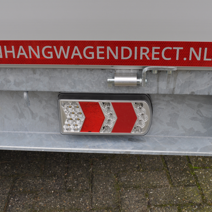 Cantonal Achterlicht - Glotrac - LED - rechts - 230x105x40 mm - inclusief achteruitrijverlichting en reflector