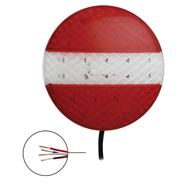 Cantonal Achterlicht LED rond 140x20 mm