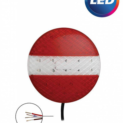 Cantonal Achterlicht LED rond 140x20 mm