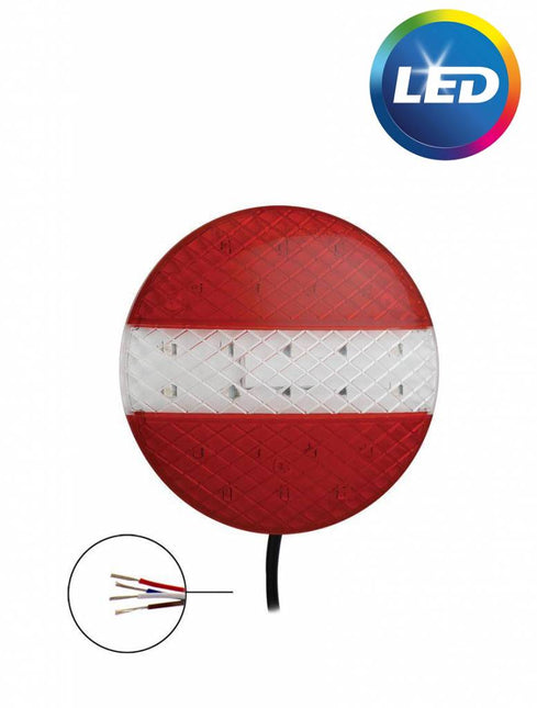 Cantonal Achterlicht LED rond 140x20 mm