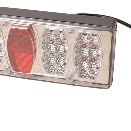 Cantonal Achterlicht met Aspöck connector 228x100x53 mm - volledig LED en Plug&Play - links
