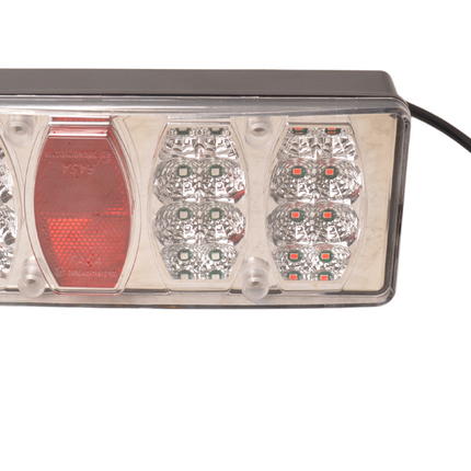 Cantonal Achterlicht met Aspöck connector 228x100x53 mm - volledig LED en Plug&Play - links