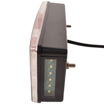 Cantonal Achterlicht met Aspöck connector 228x100x53 mm - volledig LED en Plug&Play - links