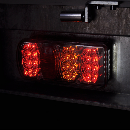 Cantonal Achterlicht met Aspöck connector 228x100x53 mm - volledig LED en Plug&Play - links
