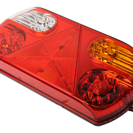 Cantonal Achterlicht rechts 32 LEDs 296x145x45 mm - inclusief reflecterende driehoek