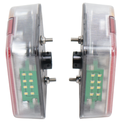 Cantonal Achterlicht set - Cantonal LED - 4 functies - 105x98x35 mm - 5-polige connector
