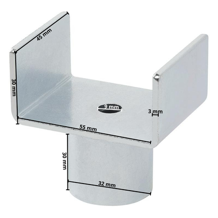 Cantonal Adapter voor potkrik met opstaande randen