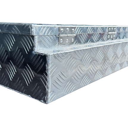 Cantonal Aluminium disselkist 1200x380x195 mm - 2,5 mm wanddikte - ideaal voor plateauwagens en autotransporters - water- en stofdicht - incl. spansluiting