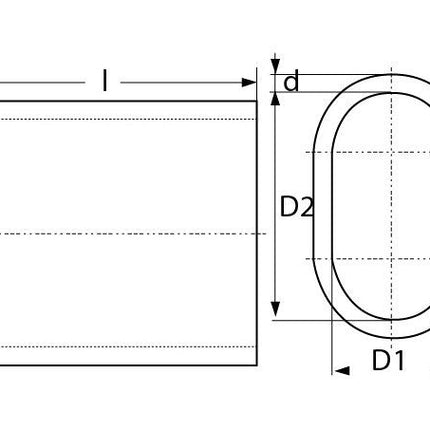 Cantonal Aluminium klemkous voor 6 mm staaldraad