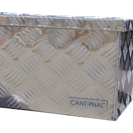 Cantonal Aluminium traanplaat disselkist 125x25x25 cm