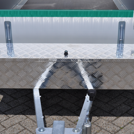 Cantonal Aluminium traanplaat disselkist 125x25x25 cm