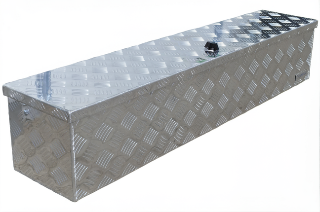 Cantonal Aluminium traanplaat disselkist 125x25x25 cm