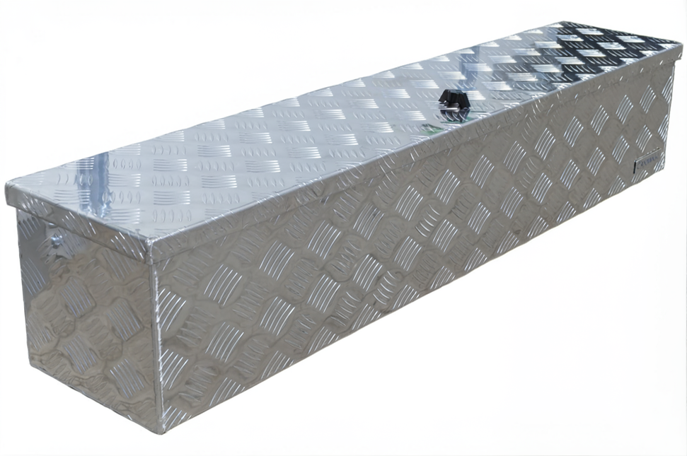 Cantonal Aluminium traanplaat disselkist 125x25x25 cm