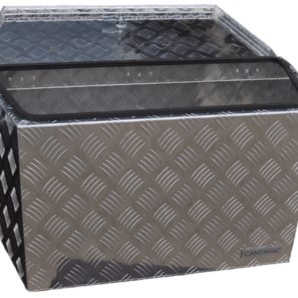 Cantonal Aluminium traanplaat disselkist 76x38x40 cm