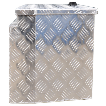 Cantonal Aluminium traanplaat disselkist 76x38x40 cm
