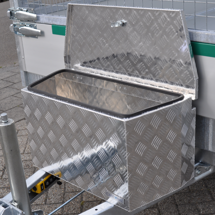 Cantonal Aluminium traanplaat disselkist 76x38x40 cm