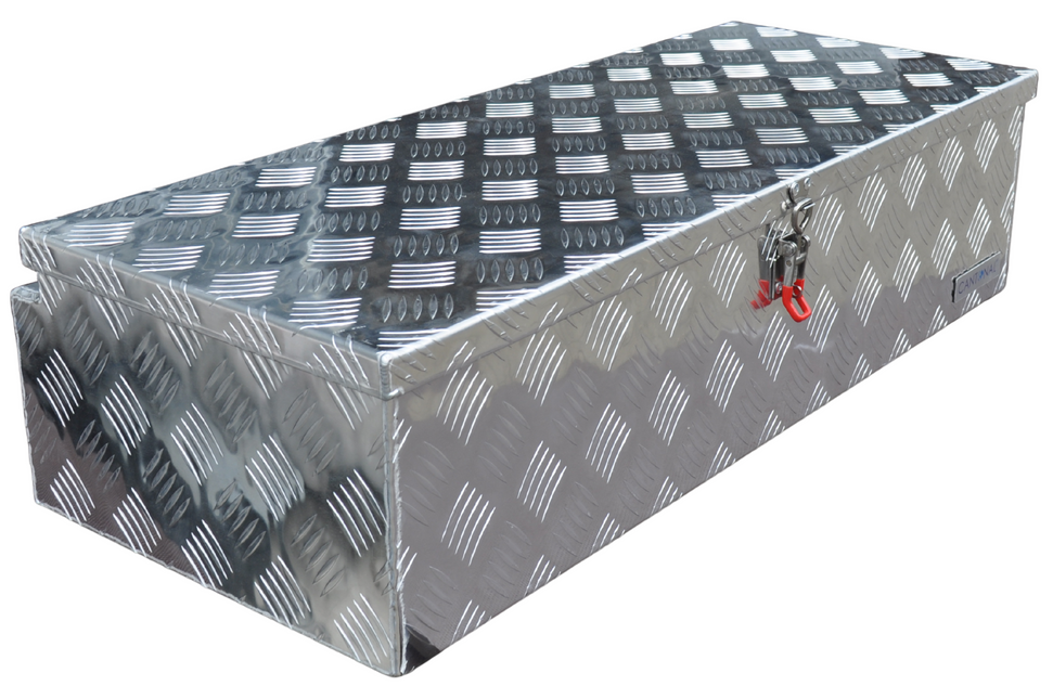 Cantonal Aluminium traanplaat disselkist 90x38x23 cm