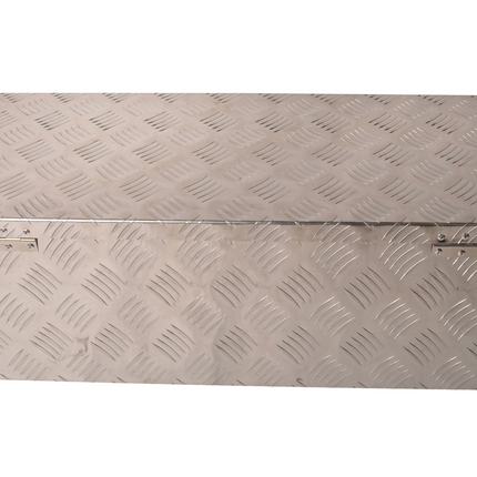 Cantonal Aluminium traanplaat disselkist/gereedschapkist/disselbak 765x330x245 mm - inbouwslot - 1,3 mm dikte