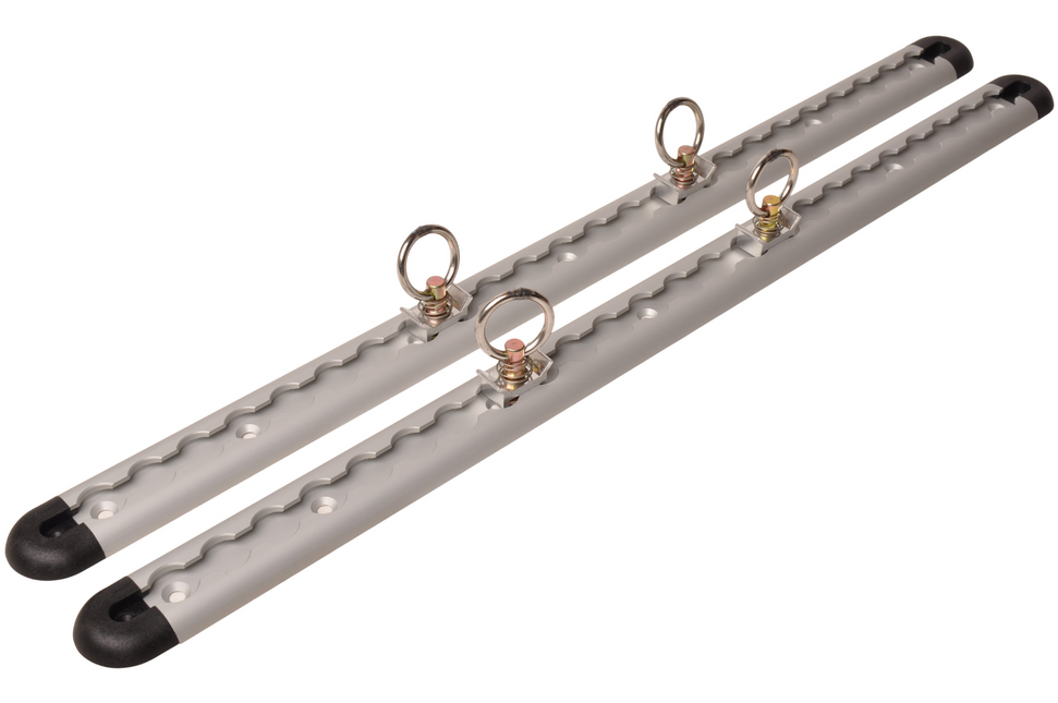 Cantonal Aluminium vliegtuigrail set - 60 cm lengte - 45 mm breed - 500 kg breeklast - 2 stuks