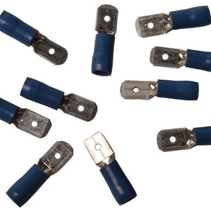 Cantonal AMP stekker 6,3x0,8 mannetje (10 stuks)