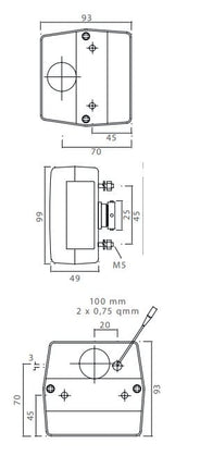 Cantonal Aspock minipoint verlichtingsset met 4 meter hoofdkabel