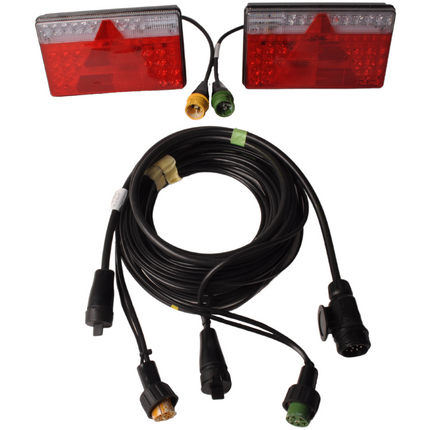 Cantonal Aspock Multiled 2 waterdichte verlichting set IP6K9K gecertificeerd - kies de gewenste hoofdkabel