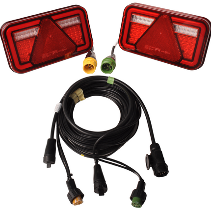 Cantonal Aspock Multiled 4 waterdichte verlichting set IP6K9K gecertificeerd - kies de gewenste hoofdkabel