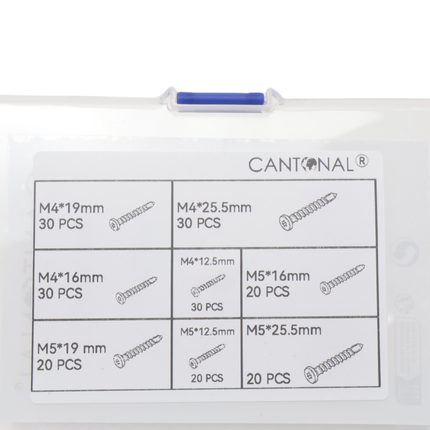Cantonal Assortiment zelftapschroeven 200 delig