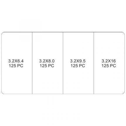 Cantonal Assortimentsdoos met popnagels - 500 delig
