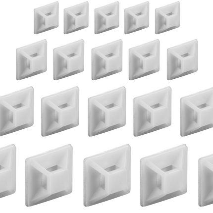 Cantonal Bevestiging ogen voor tie rips - 28x28 mm - 20 stuks