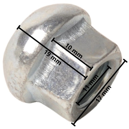 Cantonal Bol-conische wielmoer (M12 x 1,5)