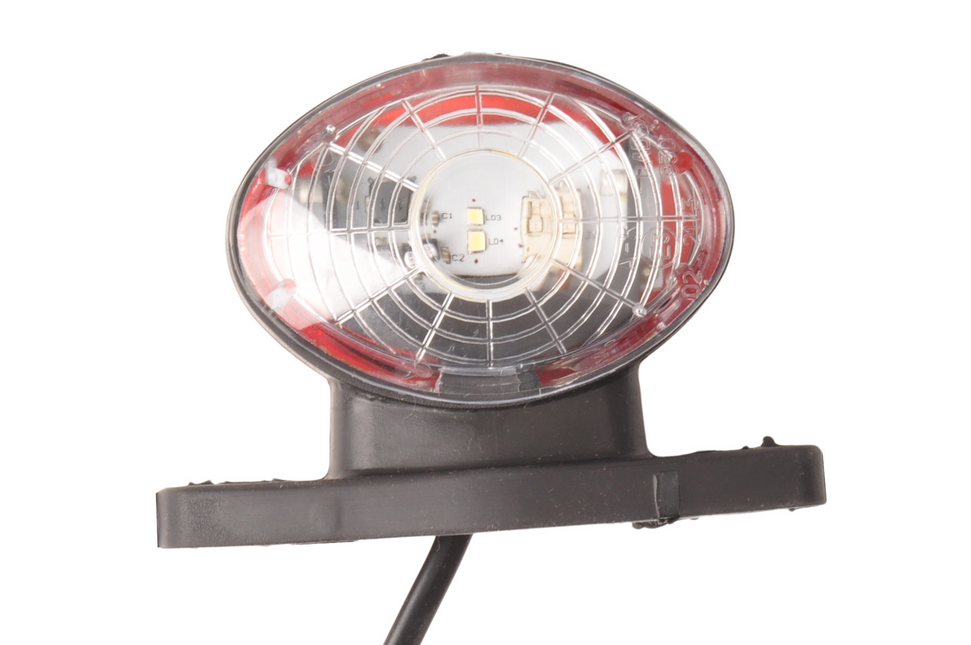 Cantonal Breedtelicht halfrond LED links/rechts 12 volt