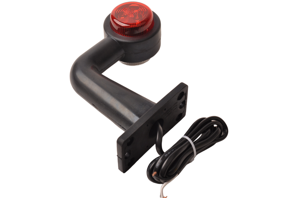 Cantonal Breedtelicht LED haakse hoek rood/wit - links