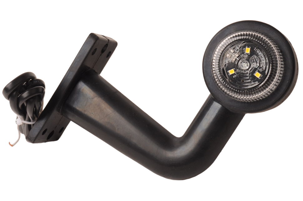 Cantonal Breedtelicht LED haakse hoek rood/wit - links