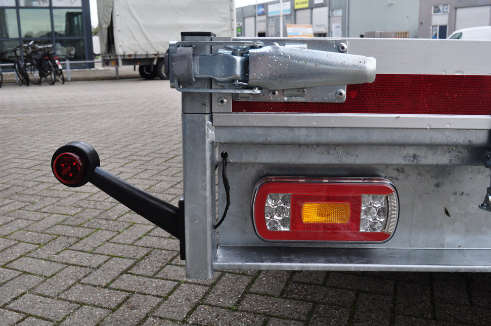 Cantonal Breedtelicht LED - links - rood/wit - 45 graden - 12/24 Volt