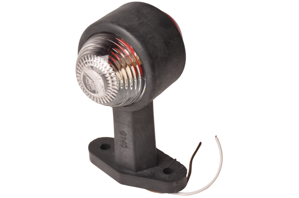 Cantonal Breedtelicht rood/wit 120 mm recht